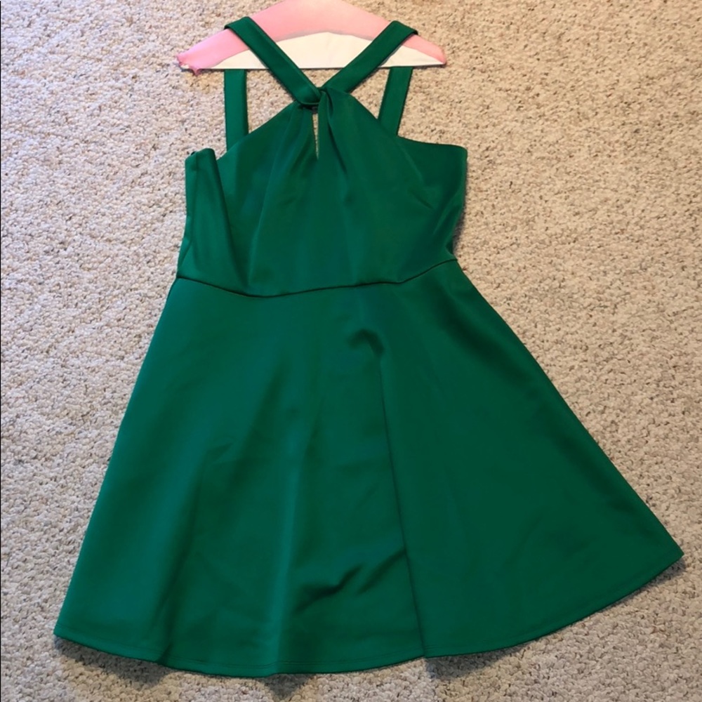 Emerald Green Halter Dress: Ted Baker